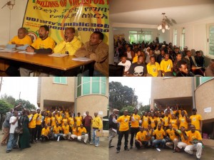 የአንድነት ፓርቲ አመራሮች በአዲስ አበባ