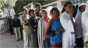 eritreans in line