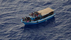 refugees and their boat