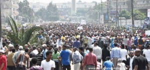 በሰላማዊ ሠልፉ ሰማያዊ ፓርቲና መንግሥት እየተወዛገቡ ነው